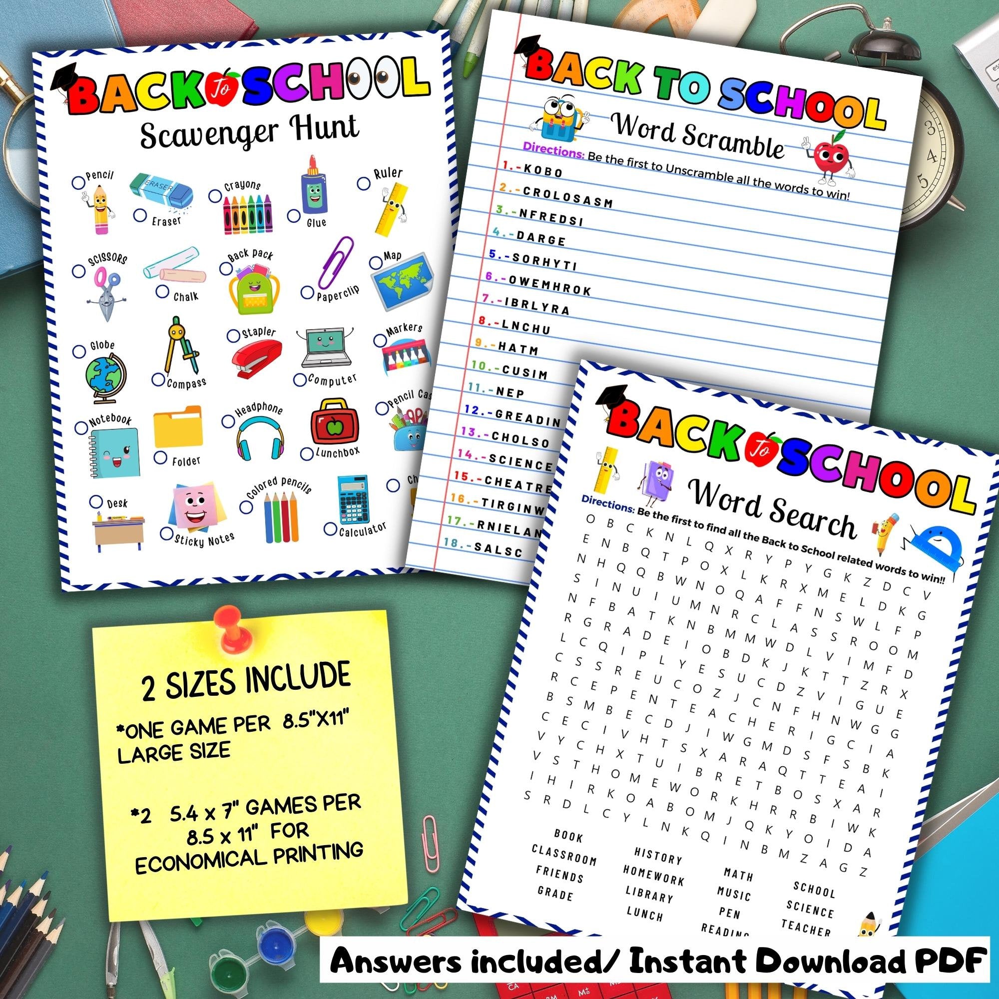 First Day Fun Pack – 15 Icebreakers for Classrooms & Teachers