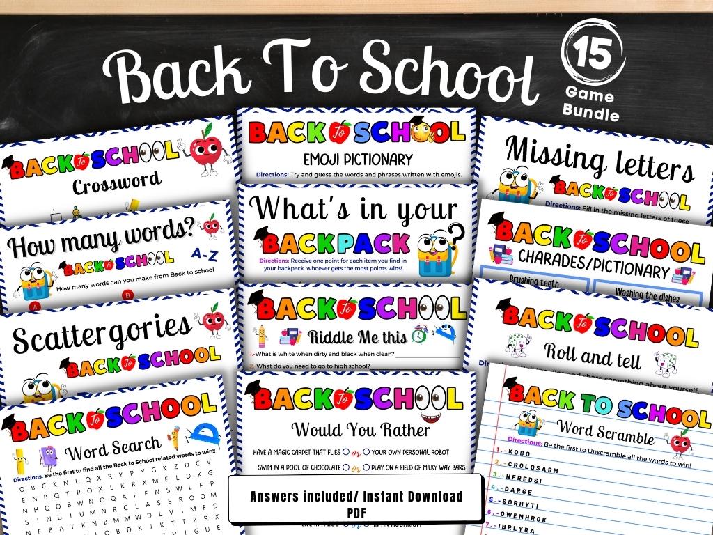 First Day Fun Pack – 15 Icebreakers for Classrooms & Teachers